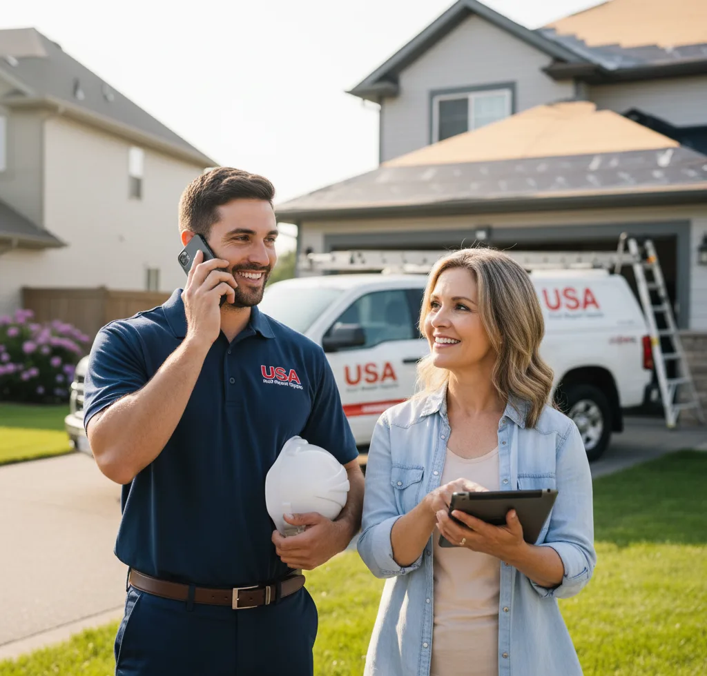 USA Roof Repair Experts customer support in Columbia Heights